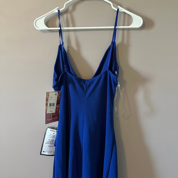 Emerald Sundae Women’s Royal Blue Asymmetrical Maxi Dress Size M NWT - Picture 5 of 8